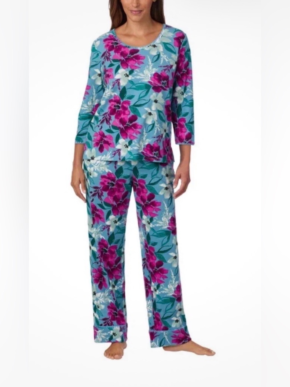 Carole Hochman Midnight Women’s 2 Piece Lightweight Cotton Pajamas, Size xxl,NWT